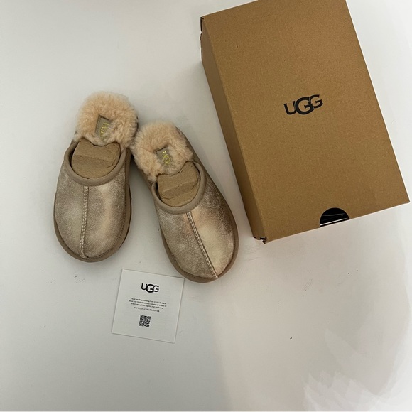 UGG Kids' Keegan Metallic UGGplush Faux Fur Lined Slipper - New In Box - Picture 6 of 16
